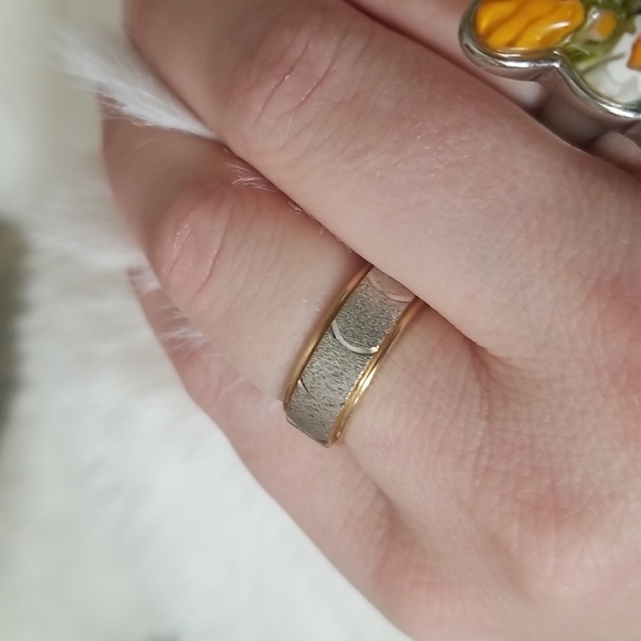 Vintage Joseph Esposito Wedding Band 18K HGE ESPO signed - Picture 5 of 6